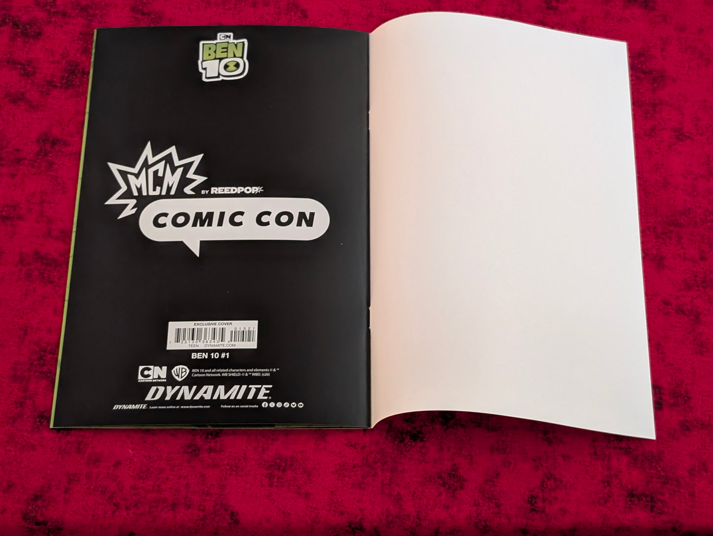 Ben 10 #1 MCM London Comic Con Glow-in-the-Dark Exclusive Variant