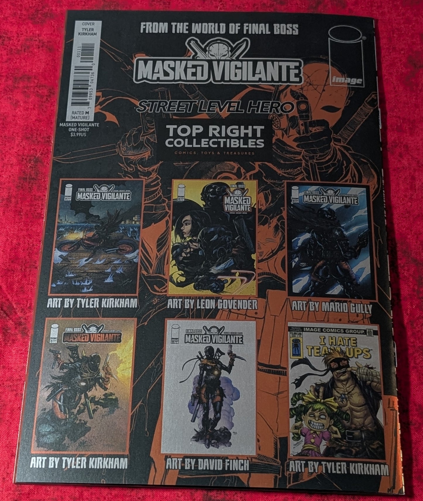 Final Boss #1 Tyler Kirkham Exclusive Spider-man 1 Homage Virgin Variant Signed w/ COA