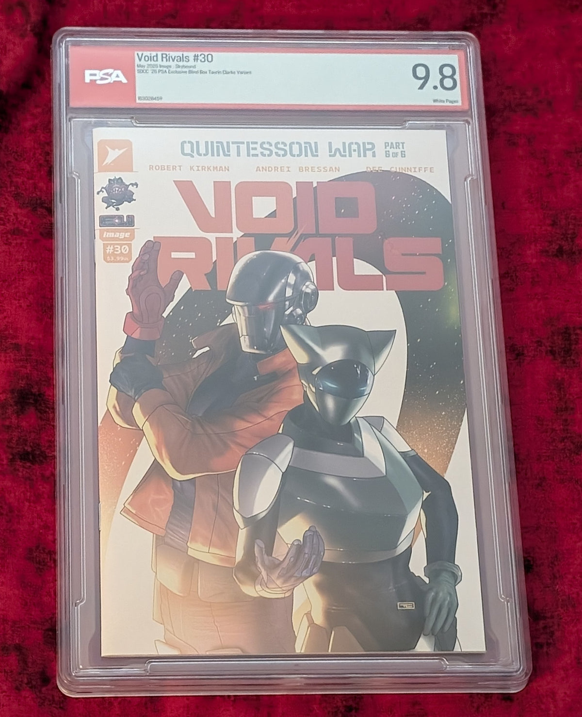 Void Rivals #30 – Taurin Clarke SDCC Exclusive Variant – PSA 9.8 – Energon Universe Blind Box