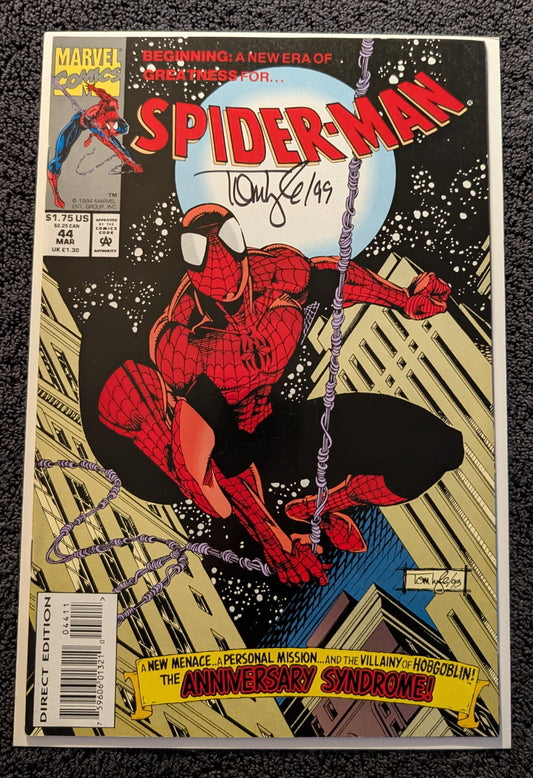 Spider-Man #44 Signed Tom Lyle Marvel Anniversary Syndrome 1994
