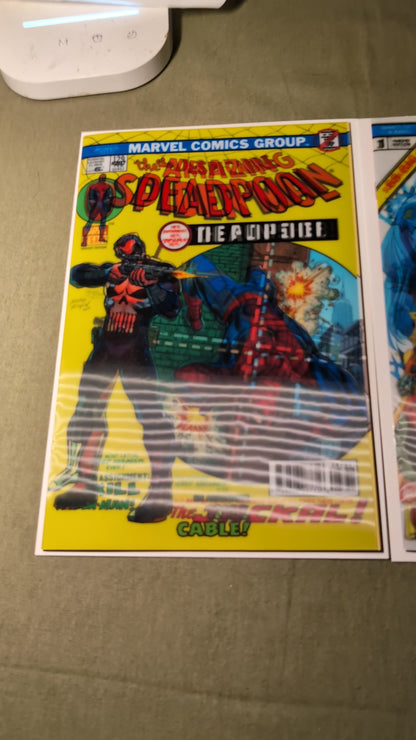 Marvel Lenticular Cover Bundle ASM #287 Deadpool & Spirits of Vengeance #1